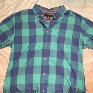 Tommy Hilfiger short sleeve plaid button up